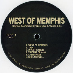 West of Memphis Soundtrack (Nick Cave, Warren Ellis) - cd-inlay