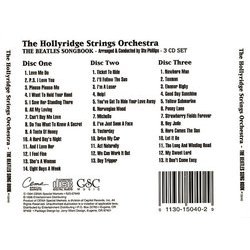 Best of the Beatles Songbook Ścieżka dźwiękowa (The Beatles, Stu Phillips) - Tylna strona okladki plyty CD