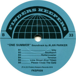 One Summer サウンドトラック (Various Artists, Alan Parker) - CDインレイ