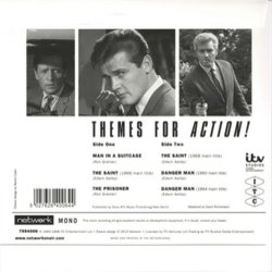 Themes For Action! Soundtrack (Edwin Astley, Ron Grainer) - CD Back cover