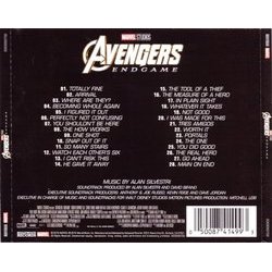 Avengers: Endgame Soundtrack (Alan Silvestri) - CD Back cover