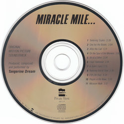 Miracle Mile Bande Originale (Paul Haslinger,  Tangerine Dream) - cd-inlay