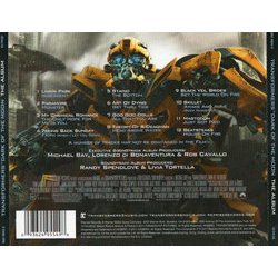 Transformers: Dark of the Moon Ścieżka dźwiękowa (Various Artists) - Tylna strona okladki plyty CD