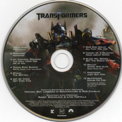Transformers: Dark of the Moon Trilha sonora (Various Artists) - CD-inlay