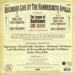 The League Of Gentlemen: Live Again! Ścieżka dźwiękowa (Various Artists) - Tylna strona okladki plyty CD