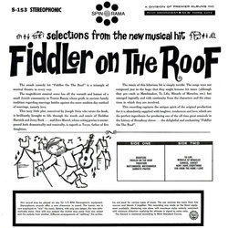 Fiddler On The Roof Ścieżka dźwiękowa (Various Artists, Jerry Bock) - Tylna strona okladki plyty CD