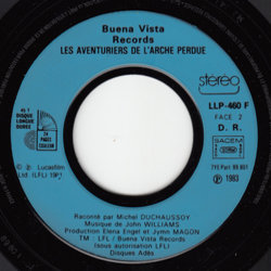 Les Aventuriers de l'Arche Perdue Ścieżka dźwiękowa (Various Artists, John Williams) - wkład CD