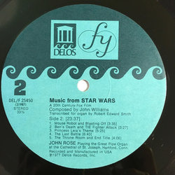 Music From Star Wars Bande Originale (John Rose, John Williams) - cd-inlay