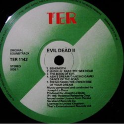 Evil Dead II Bande Originale (Joseph LoDuca) - cd-inlay