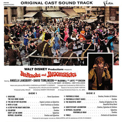 Bedknobs and Broomsticks Ścieżka dźwiękowa (Various Artists, Irwin Kostal) - Tylna strona okladki plyty CD