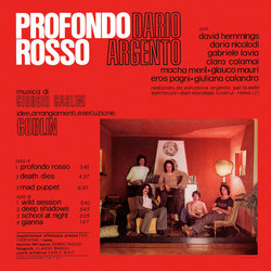 Profondo rosso Soundtrack (Giorgio Gaslini,  Goblin, Walter Martino, Fabio Pignatelli, Claudio Simonetti) - CD Trasero
