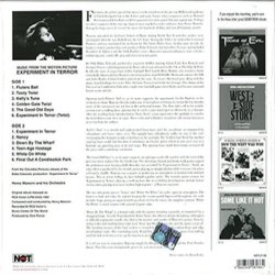 Experiment in Terror Ścieżka dźwiękowa (Henry Mancini) - Tylna strona okladki plyty CD