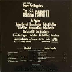 The Godfather: Part II Colonna sonora (Carmine Coppola, Nino Rota) - Copertina posteriore CD