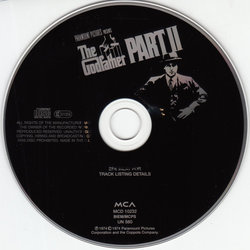 The Godfather: Part II Trilha sonora (Carmine Coppola, Nino Rota) - CD-inlay