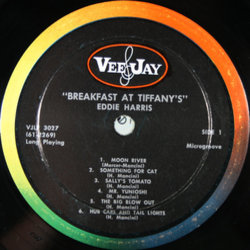 Jazz For Breakfast At Tiffany's サウンドトラック (Various Artists, Eddie Harris, Henry Mancini) - CDインレイ