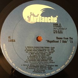Theme From The Magnificent 7 Ride '73 サウンドトラック (Various Artists, Al Caiola) - CDインレイ