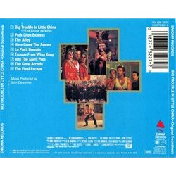 Big Trouble in Little China Soundtrack (John Carpenter, Alan Howarth) - CD Back cover