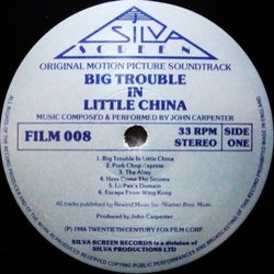 Big Trouble in Little China Soundtrack (John Carpenter, Alan Howarth) - cd-inlay