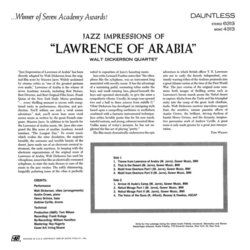 Lawrence of Arabia Soundtrack (Various Artists, Walt Dickerson, Maurice Jarre) - CD Trasero