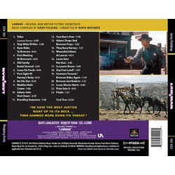 Lawman Trilha sonora (Jerry Fielding) - CD capa traseira