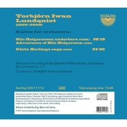 Torbjrn Iwan Lundquist Vol.2: Suites for Orchestra Ścieżka dźwiękowa (Torbjrn Iwan Lundquist) - Tylna strona okladki plyty CD