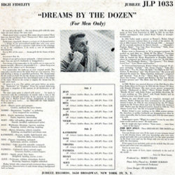 Dreams By The Dozen Soundtrack (Walter Scharf) - CD Trasero