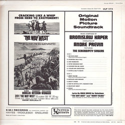 The Way West Colonna sonora (Bronislaw Kaper, Andr Previn) - Copertina posteriore CD
