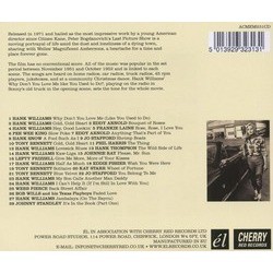 The Last Picture Show Ścieżka dźwiękowa (Various Artists) - Tylna strona okladki plyty CD