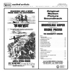 The Way West Soundtrack (Bronislaw Kaper, Andr Previn) - CD Back cover