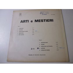 Arti e Mestieri Soundtrack (Egisto Macchi) - CD-Rückdeckel