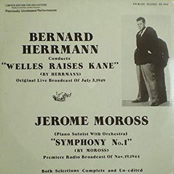 Bernard Herrmann: Welles Raises Kane / Jerome Moross: Symphony No. 1 Trilha sonora (Bernard Herrmann, Jerome Moross) - capa de CD