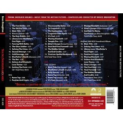 Young Sherlock Holmes Trilha sonora (Bruce Broughton) - CD capa traseira