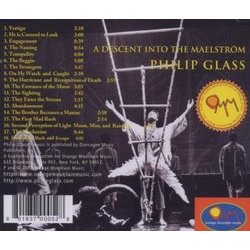 A Descent Into The Maelstrm サウンドトラック (Philip Glass) - CD裏表紙