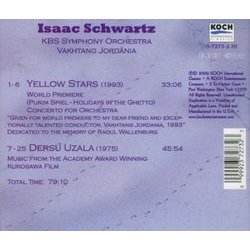 Yellow Stars - world premiere / Dersu Uzala Soundtrack (Isaac Schwartz) - CD Back cover
