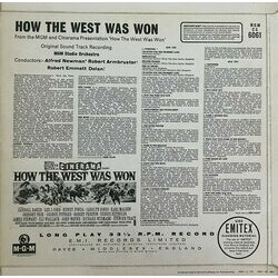 How The West Was Won Ścieżka dźwiękowa (Alfred Newman) - Tylna strona okladki plyty CD