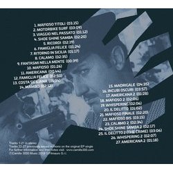 Mafioso Soundtrack (Piero Piccioni) - CD Back cover