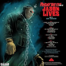 Friday the 13th part VI: Jason Lives Soundtrack (Harry Manfredini) - CD Back cover
