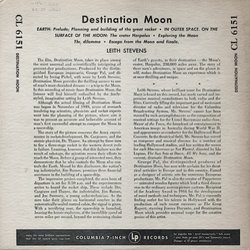 Destination Moon Soundtrack (Leith Stevens) - CD-Rückdeckel