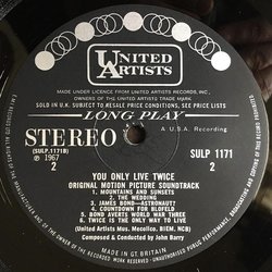 You Only Live Twice Soundtrack (John Barry) - cd-inlay