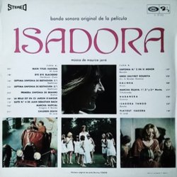 Isadora Colonna sonora (Maurice Jarre) - Copertina posteriore CD