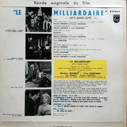 Le Milliardaire Soundtrack (Marilyn Monroe, Yves Montand, Lionel Newman, Frankie Vaughan) - CD Achterzijde
