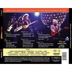 Howard the Duck Trilha sonora (John Barry, Sylvester Levay) - CD capa traseira