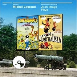 Les Fabuleuses Aventures du Lgendaire Baron de Mnchausen / La Flte  six Schtroumpfs Trilha sonora (Michel Legrand) - capa de CD
