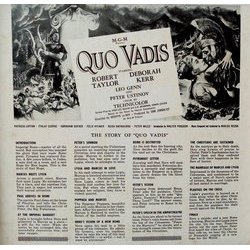Quo Vadis Soundtrack (Miklós Rózsa) - CD Back cover
