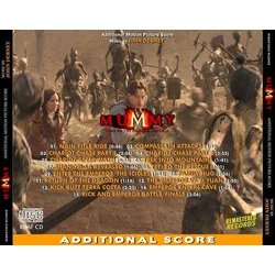 The Mummy: Tomb of the Dragon Emperor Ścieżka dźwiękowa (John Debney) - Tylna strona okladki plyty CD