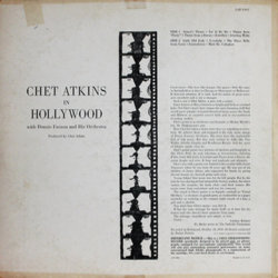 Chet Atkins In Hollywood Soundtrack (Various Artists, Chet Atkins) - CD Back cover