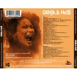 Ganja & Hess Soundtrack (Sam Waymon) - CD Trasero