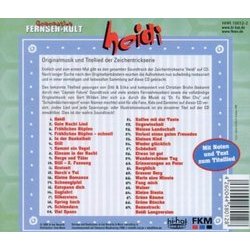 Generation Fernseh-Kult Heidi Ścieżka dźwiękowa (Christian Bruhn) - Tylna strona okladki plyty CD