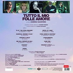 Tutto Il Mio Folle Amore Soundtrack (Mauro Pagani) - CD Back cover