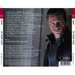 The Bourne Legacy サウンドトラック (Moby , James Newton Howard) - CD裏表紙